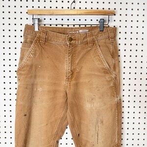 Carhartt Men's double knee slim fit dungarees - Brown